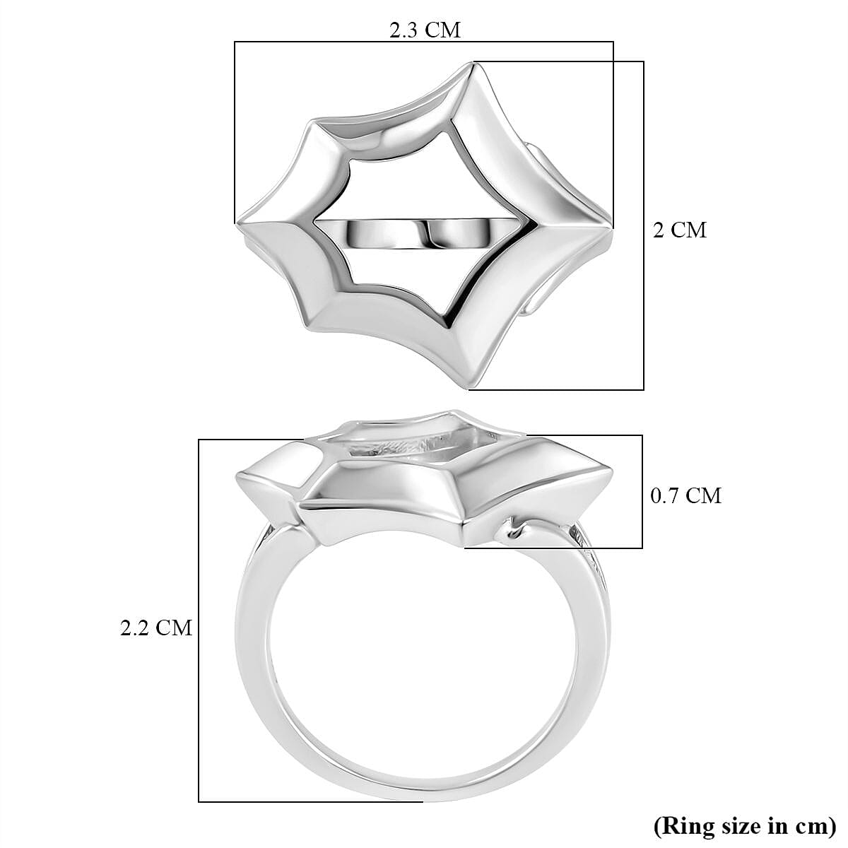 Lucy Q Spider Web Collection - Rhodium Overlay Sterling Silver Ring