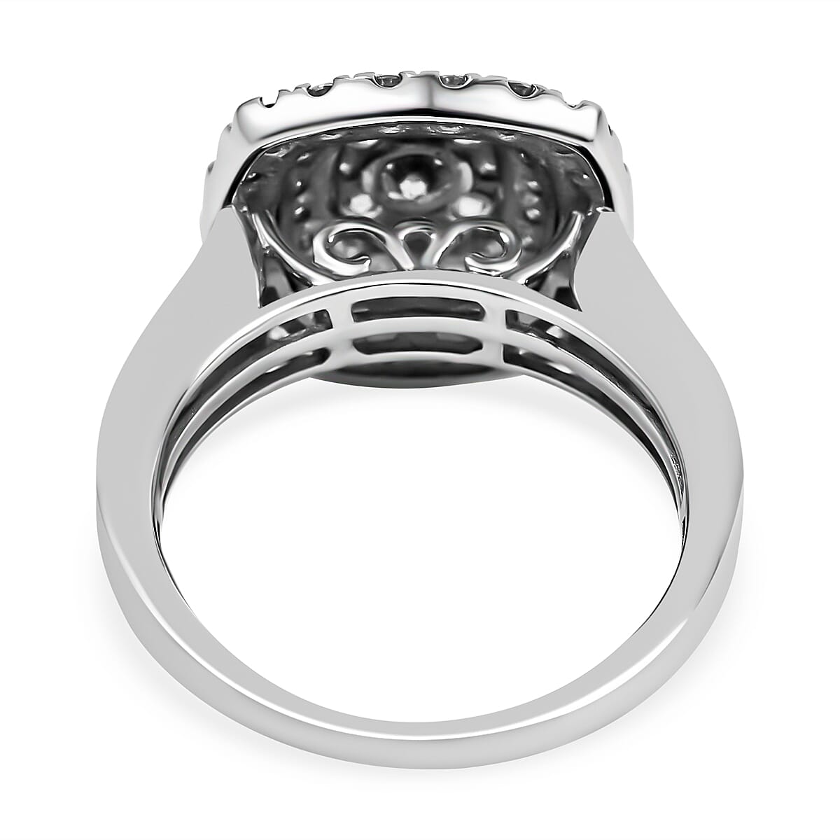 JCK Vegas Closeout- 14K White Gold Diamond (I1-I2-G-H) Ring 2.00 Ct, Gold Wt 6.0 GM