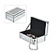 Rectangle Jewellery Box With Soft Velvet Inner Lining - Crystal Chain (Size 21x13x8 cm) - Silver