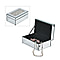 Mirrored Luxury Storage Box With Soft Velvet Inner Lining (Size 21x13x8 cm) - Silver