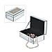 Rectangle Jewellery Box With Soft Velvet Inner Lining - Crystal Chain (Size 21x13x8 cm) - Silver