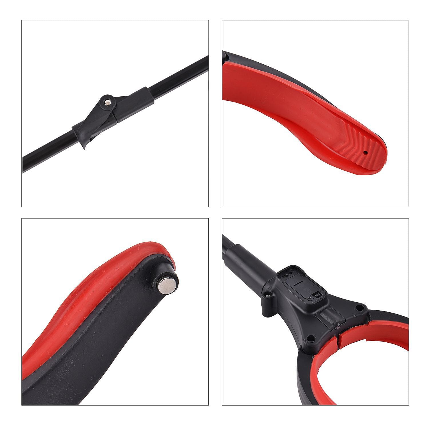 OTO - Back By Demand - Grabber Tool with Magnet and LED Light (Length-82 cm)  - Red