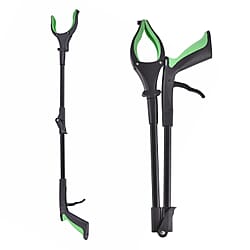 Litter Picker Grabber Tool with Magnet & LED Light (82 cm) &ndash; Includes 3x LR44 Batteries