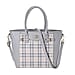  Elegant Checker Pattern Crossbody Bag With Handle Drop - Blue