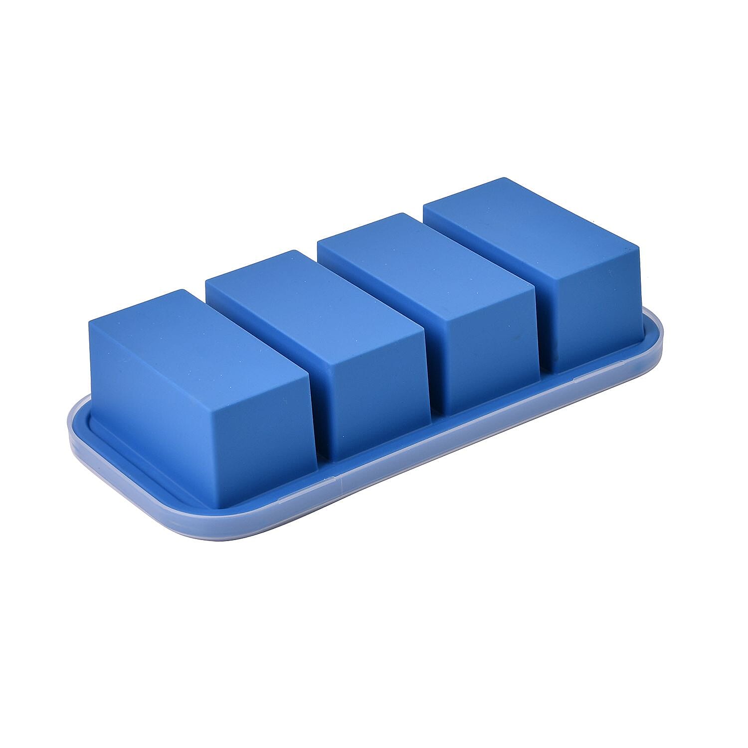 Homesmart Food Grade Silicone Reusable Freezer Tray with Lid (Size 29x14x6 cm) - Blue Homesmart Food Grade Silicone Reusable Freezer Tray with Lid (Size 29x14x6 cm) - Blue