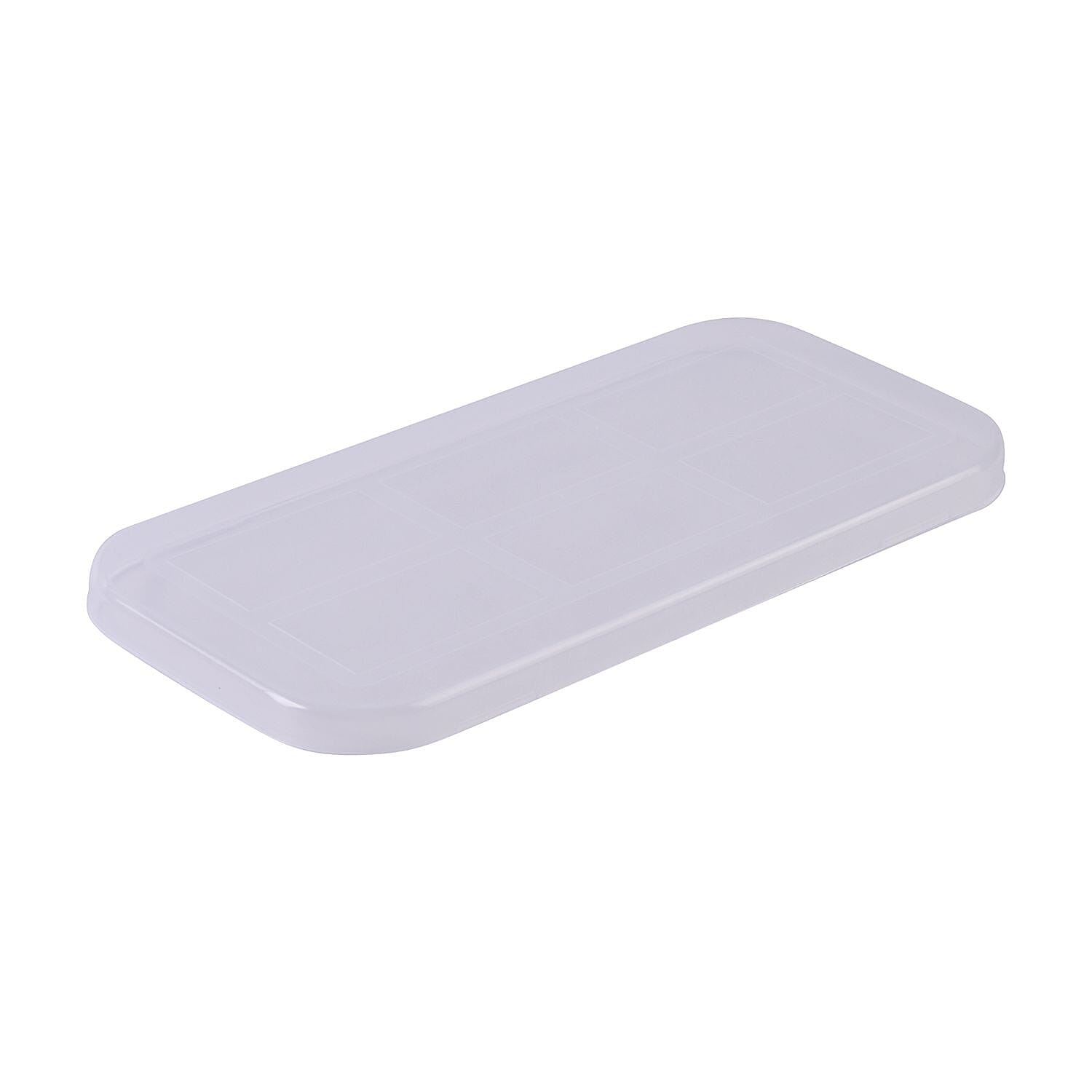 Homesmart Food Grade Silicone Reusable Freezer Tray with Lid (Size 29x14x6 cm) - Blue Homesmart Food Grade Silicone Reusable Freezer Tray with Lid (Size 29x14x6 cm) - Blue