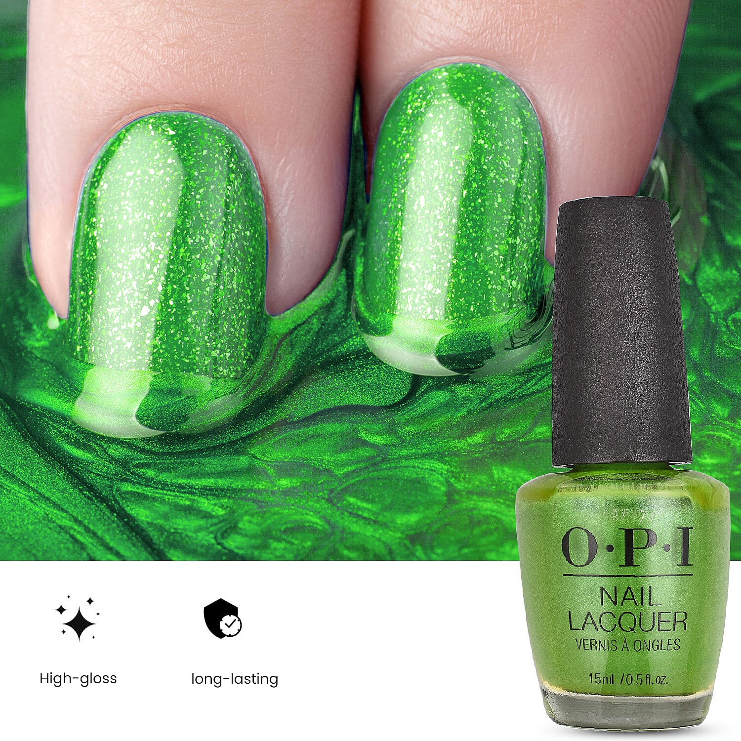 Opi 15Ml Nail Polish Make Rainbows Green