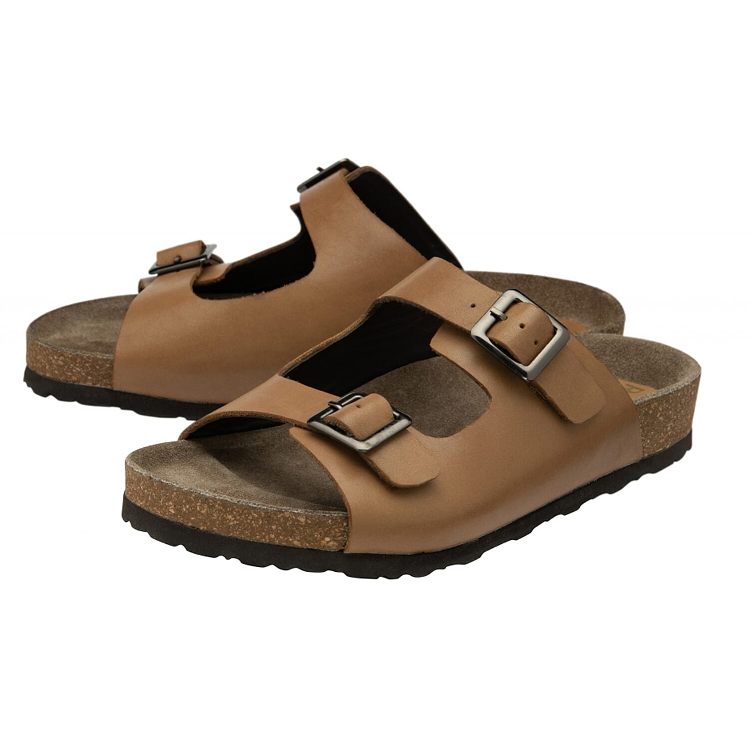 Ravel Buckle Ladies Sandal (Size 3) - Tan