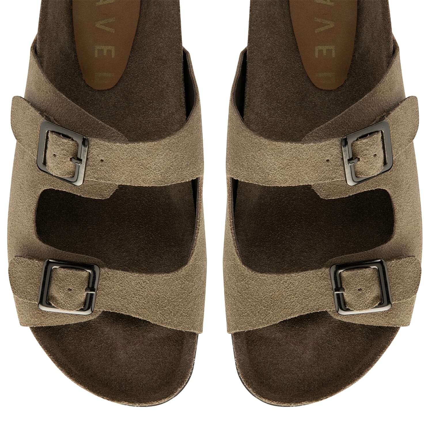 Ravel Buckle Ladies Sandal (Size 3) - Tan