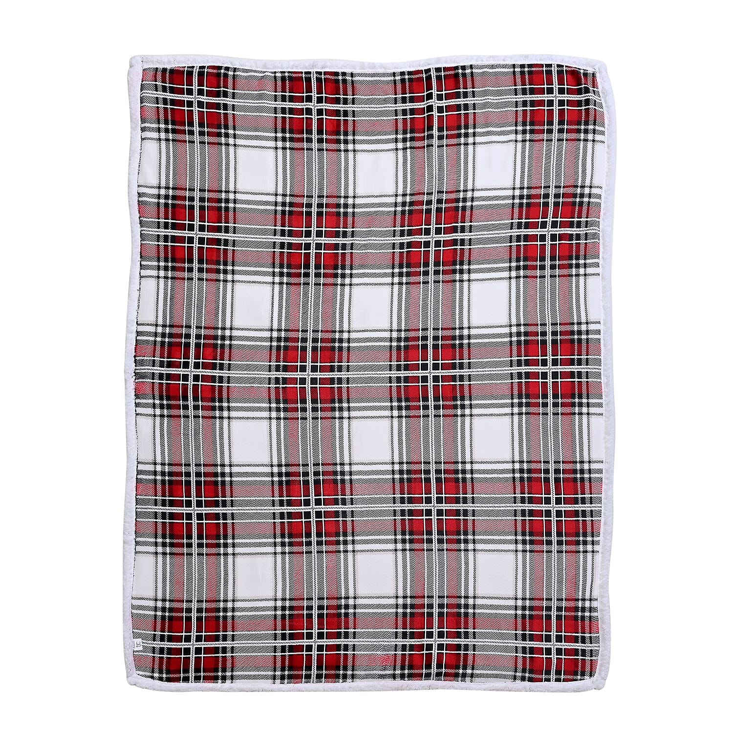 First Double Layer Sherpa Blanket Of The Year 2023 - (Size 150x120 cm) - Red & White