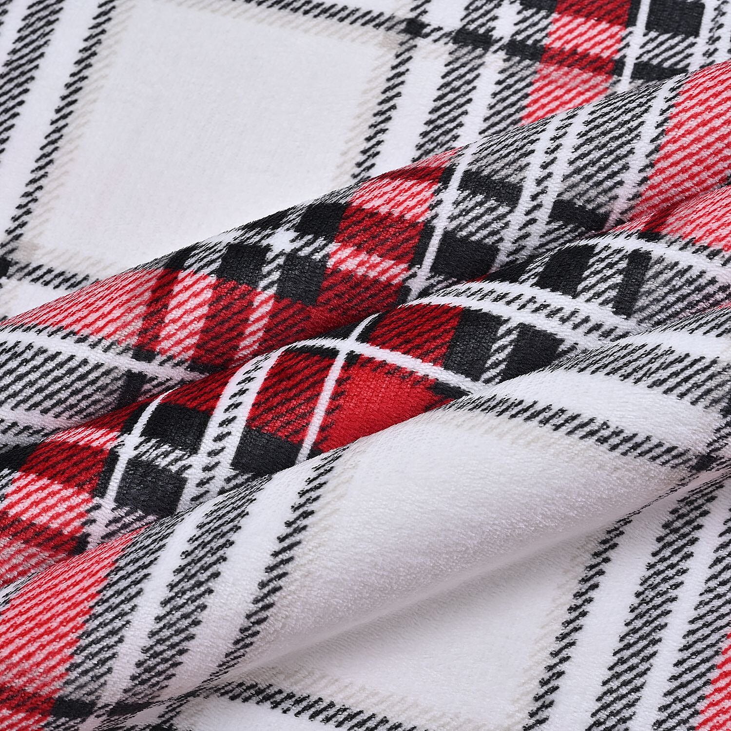 First Double Layer Sherpa Blanket Of The Year 2023 - (Size 150x120 cm) - Red & White