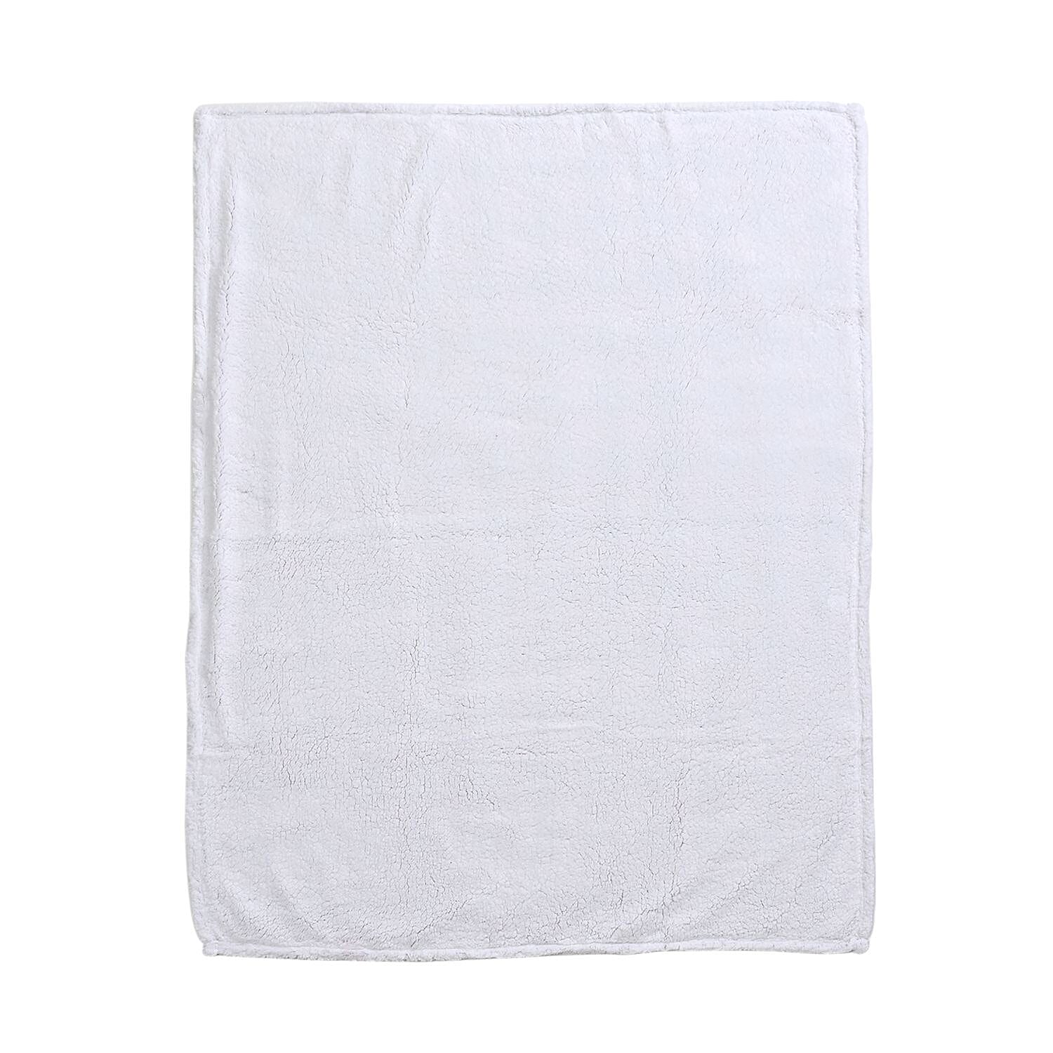 Flannel Check Print with Coloured Sherpa Double Layer Throw - 400Gsm (Size 150x120 cm) - Red & Black