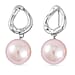 Designer Inspired- Pink Shell Pearl Earrings