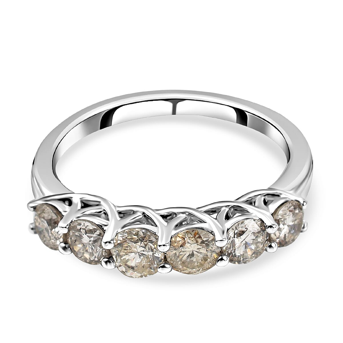 Manhattan Close Out- -14K White Gold Diamond (S1-I1-G-H) Ring 1.33 Ct.