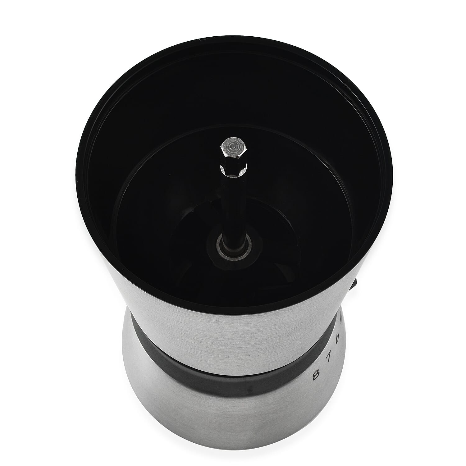 Epare Stainless Steel Manual Adjustable Coffee Grinder with Ceramic Burr - Silver