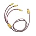 3-IN-1 Crystal Embellished USB Charging Cable (Size - 1m Length) - Multi - Gold