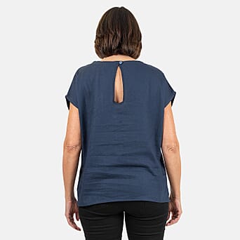 https://tjcuk.sirv.com/Products/75/6/7565984/Ladies-Crew-Neck-Linen-Top-Size-12-Navy_7565984_1.jpg?w=342&h=342