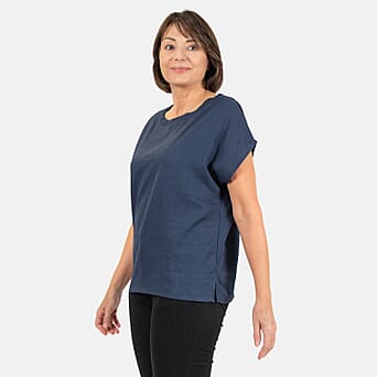 https://tjcuk.sirv.com/Products/75/6/7565984/Ladies-Crew-Neck-Linen-Top-Size-12-Navy_7565984_3.jpg?w=342&h=342