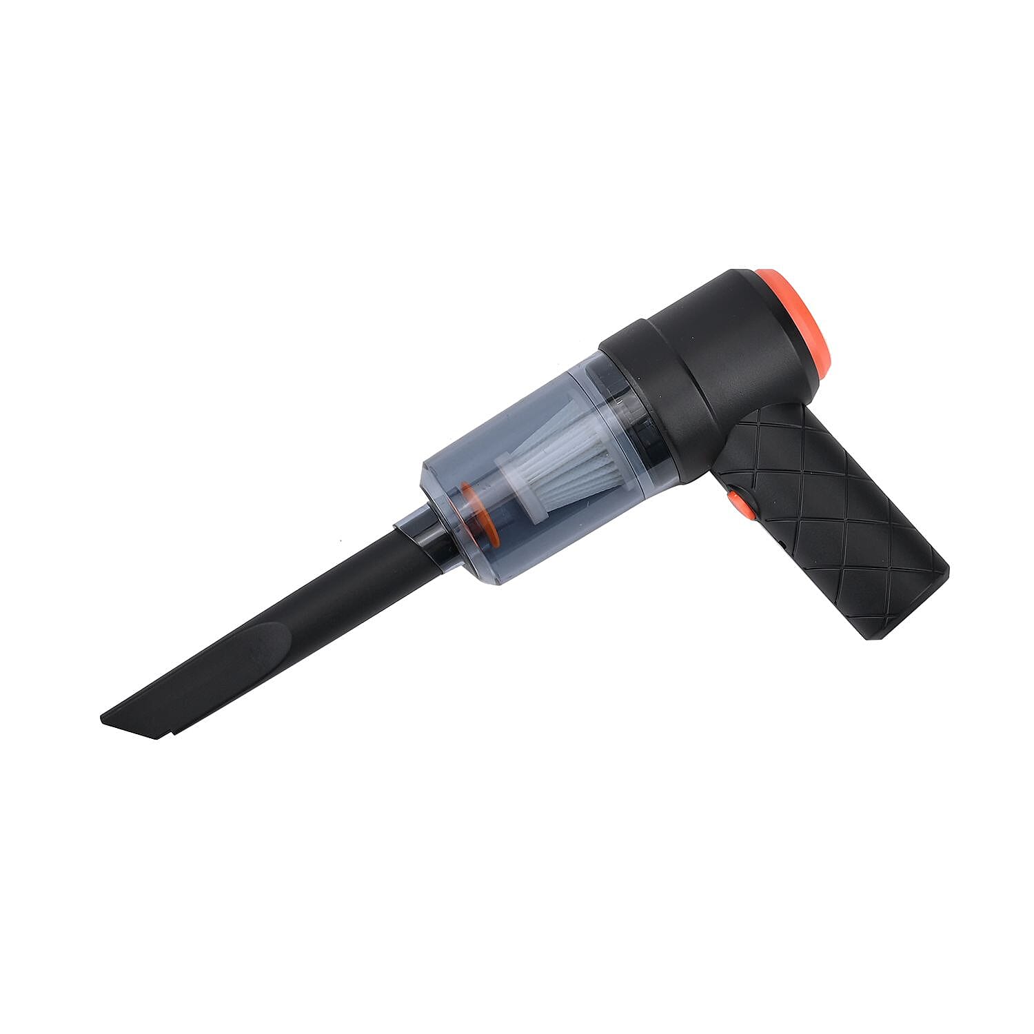 2 in 1 - Rechargeable Cordless Handheld Hepa Filter Vacuum Cleaner with 3 Attachments (Battery 1200mAh inc.) - Black