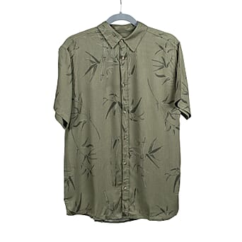 https://tjcuk.sirv.com/Products/75/6/7566246/Leaf-Print-Half-Sleeves-Mens-Shirt-Size-M-Khaki_7566246.jpg?w=342&h=342