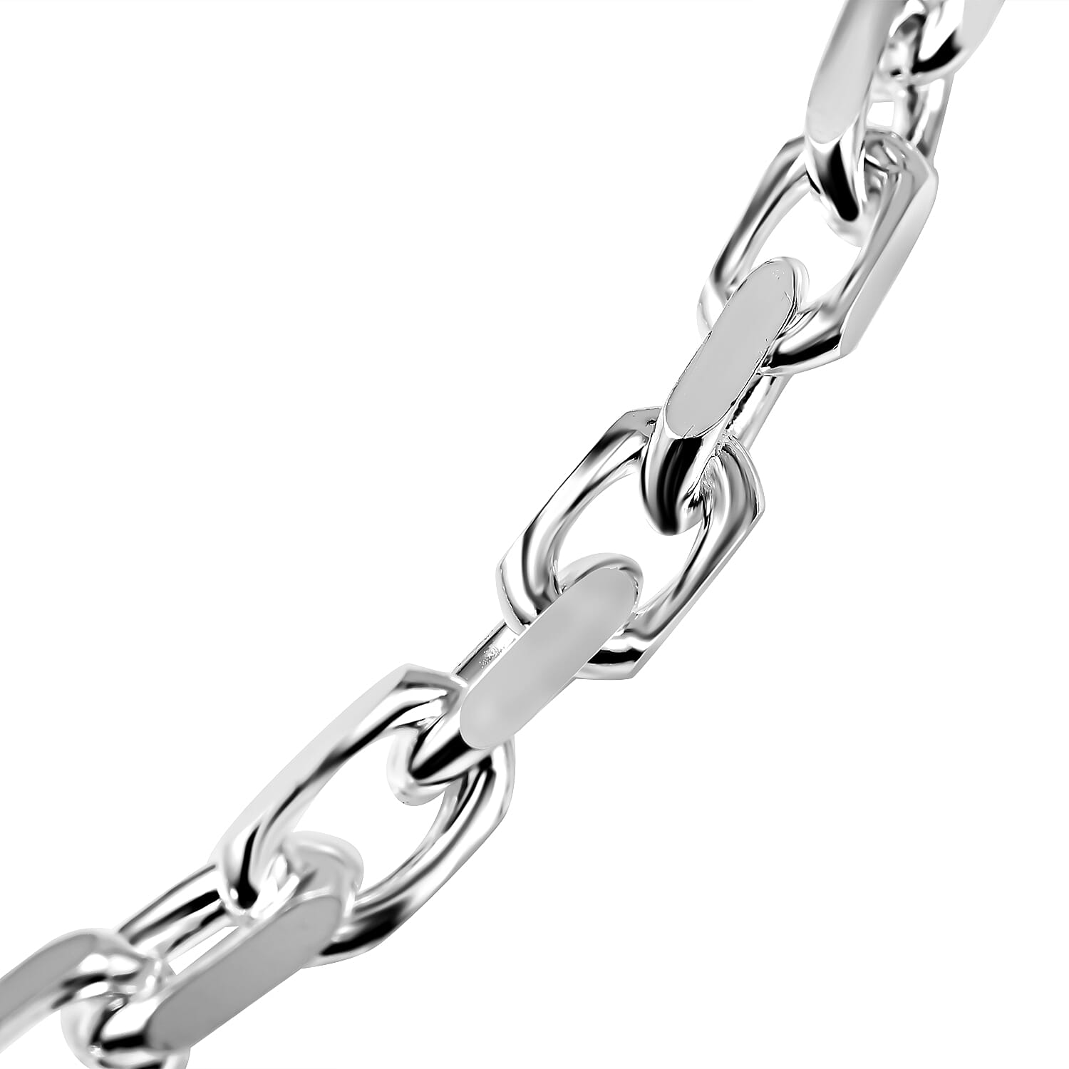 Italian Closeout Deal - Sterling Silver Rolo Necklace (Size - 24), Silver Wt. 50.25 Gms