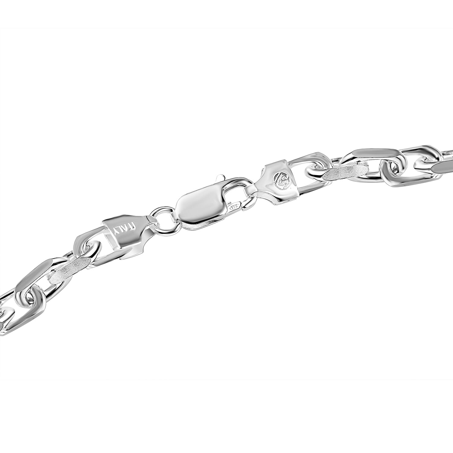 Italian Closeout Deal - Sterling Silver Rolo Necklace (Size - 24), Silver Wt. 50.25 Gms
