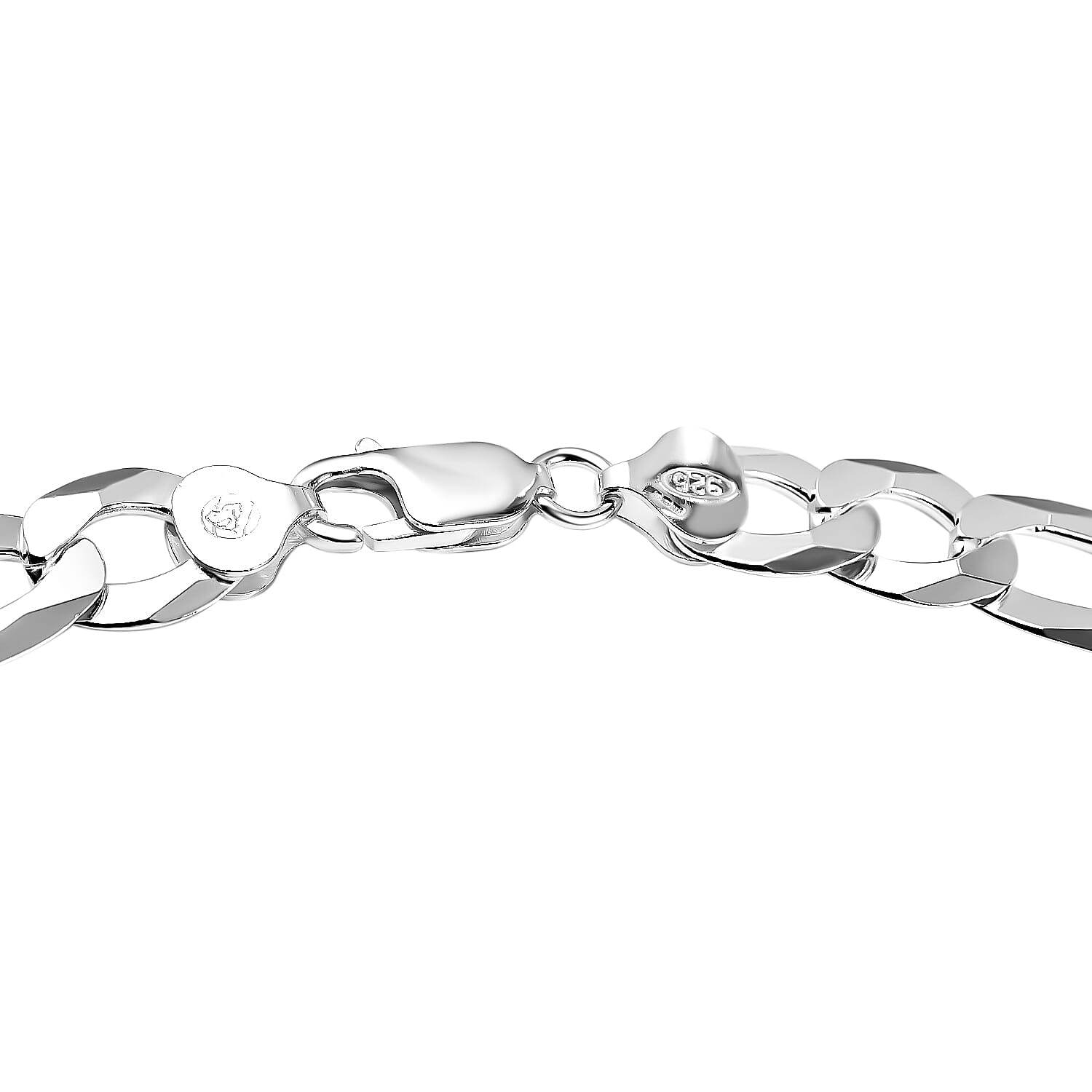 Italian Closeout Deal - Sterling Silver Figaro Necklace (Size - 22), Silver Wt. 51.12 Gms