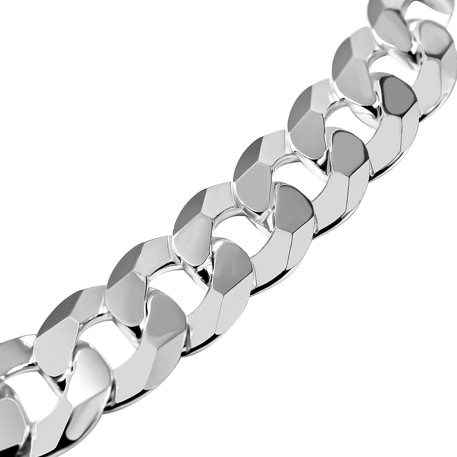 Italian Fine Jewllery - Sterling Silver Curb Necklace (Size - 22), Silver Wt. 72.00 Gms