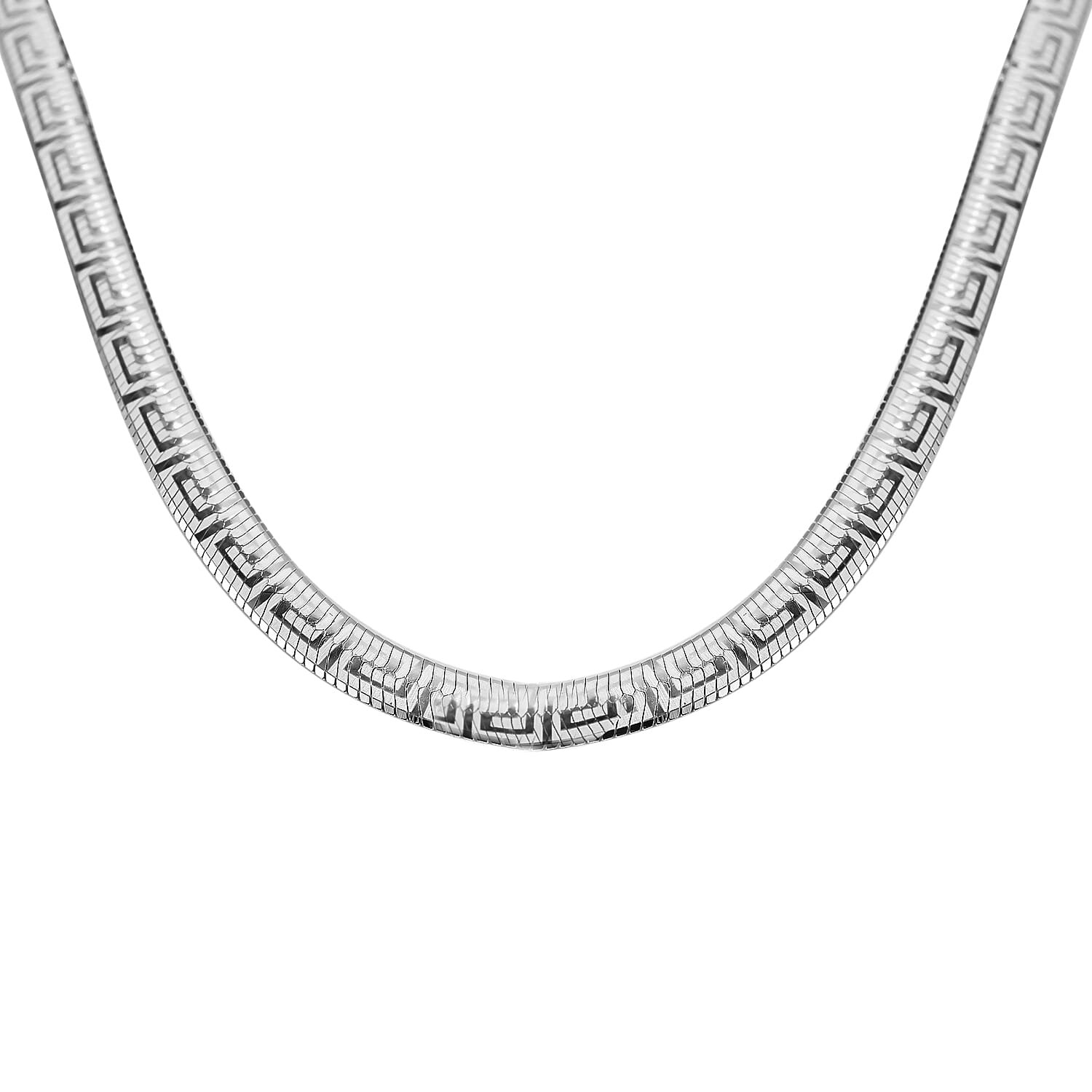 Greek key hot sale chain necklace