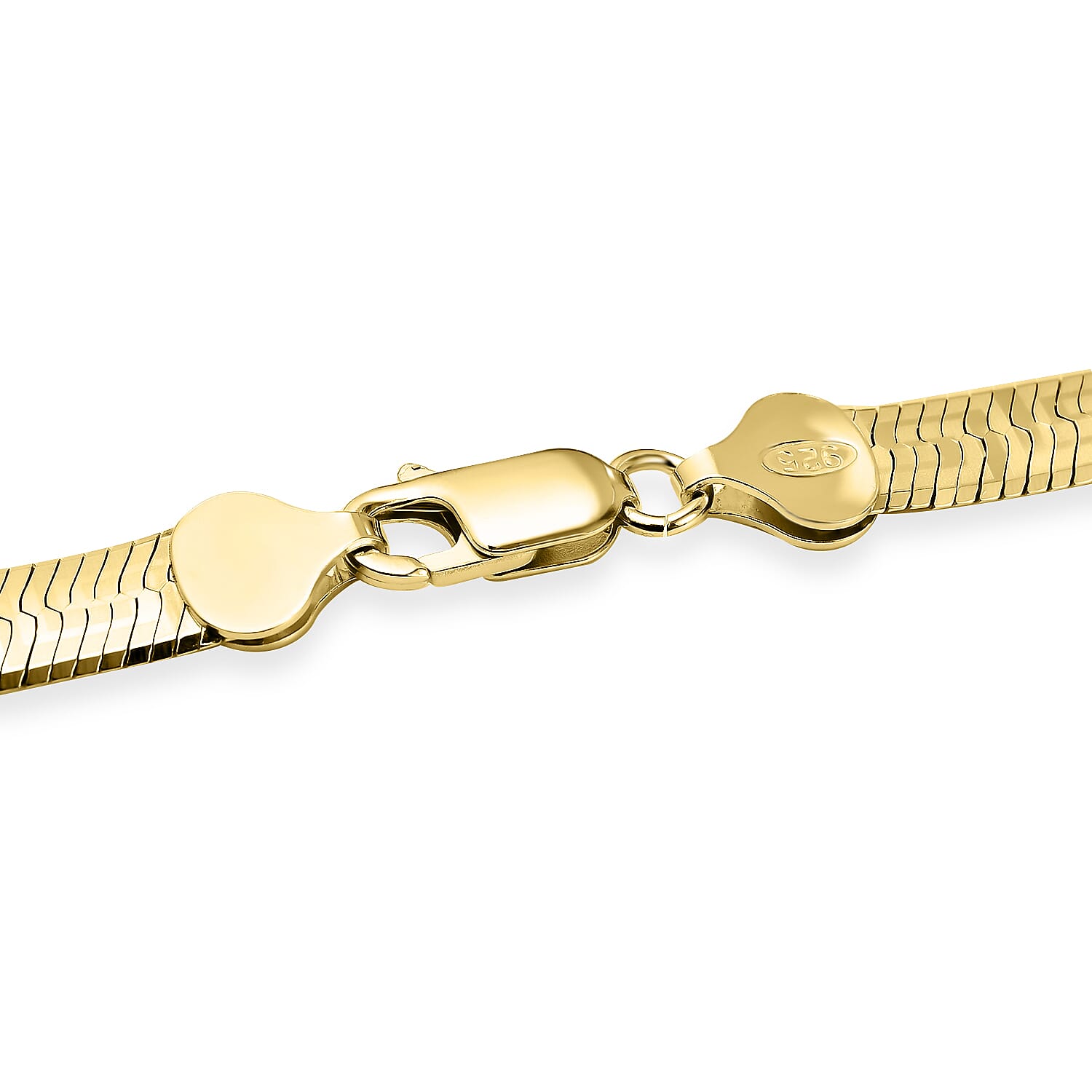 Vegas Close Out Deal - Sterling Silver Greek Key Herringbone Necklace (Size - 20), Silver Wt. 24.00 Gms