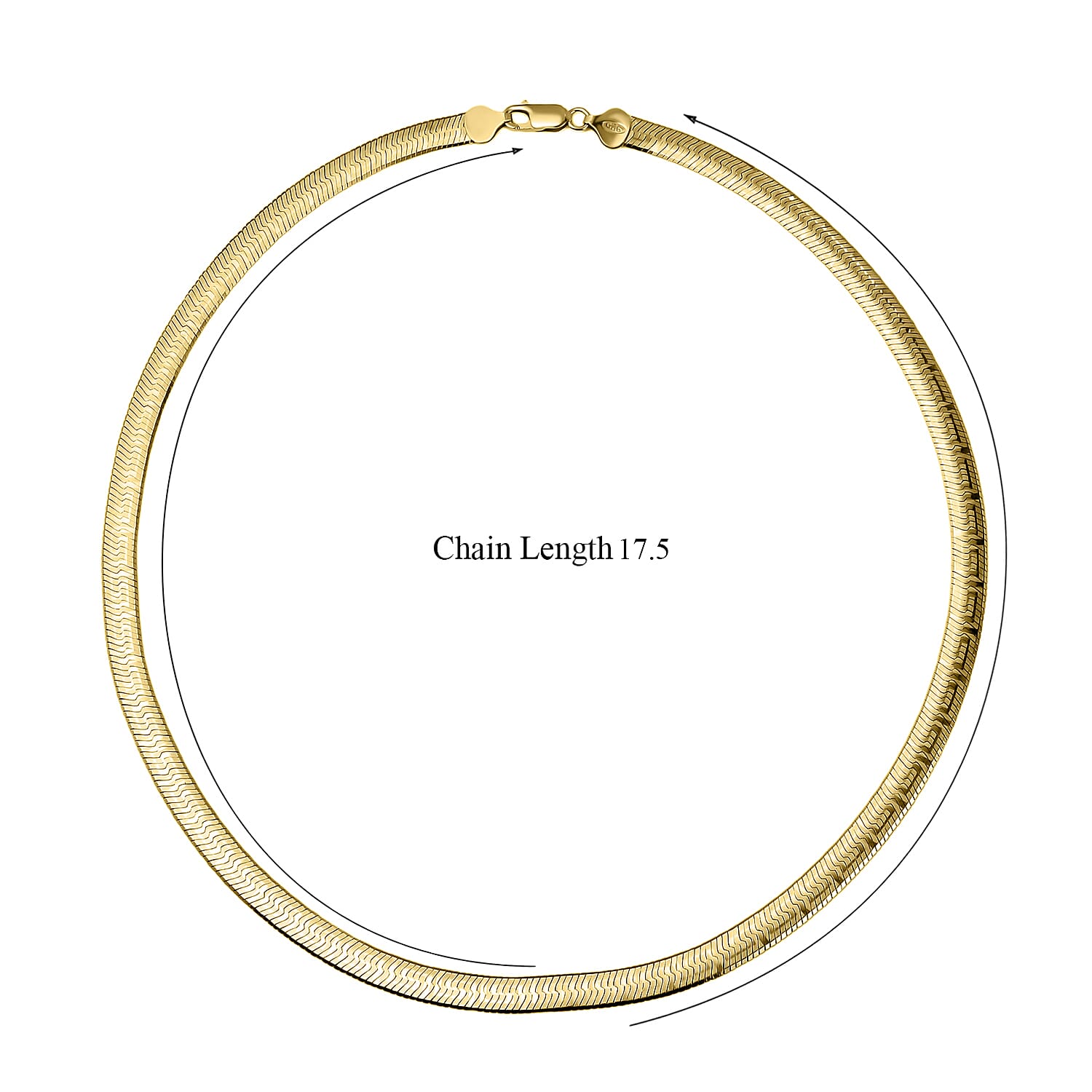 Vegas Close Out Deal - Sterling Silver Greek Key Herringbone Necklace (Size - 20), Silver Wt. 24.00 Gms