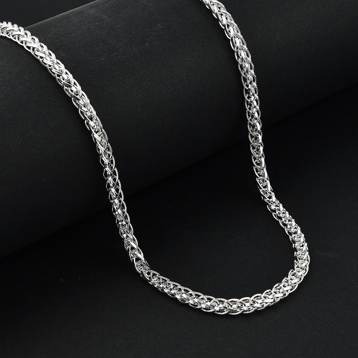 JCK Vegas - Sterling Silver Spiga Necklace (Size - 22), Silver Wt. 32.50 Gms 1 Troy Ounce