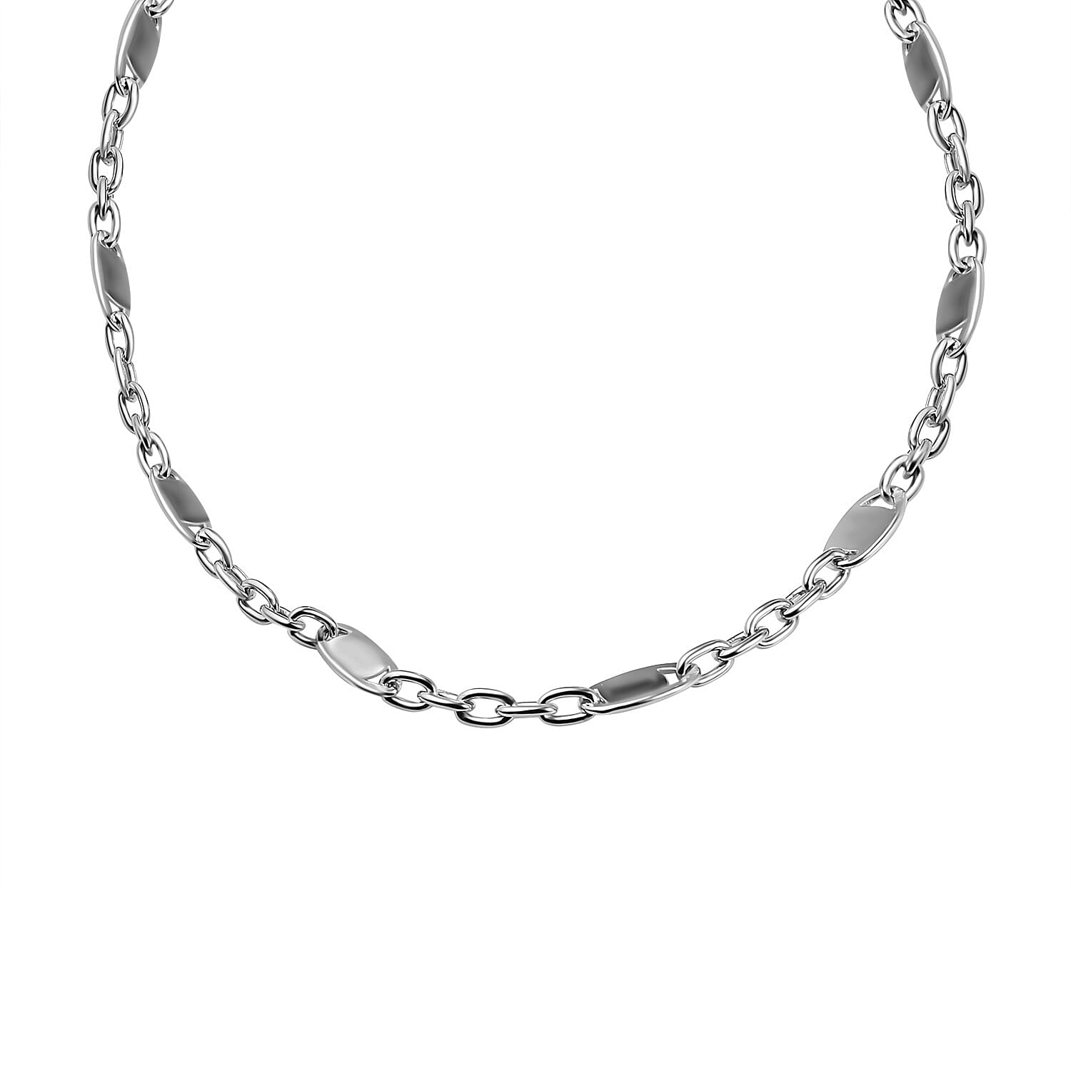 Sterling silver clearance flat chain necklace