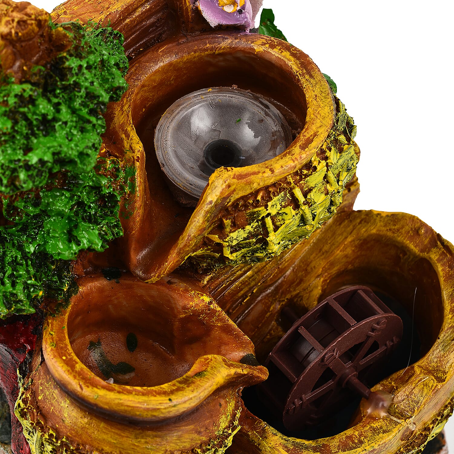 Waterwheel Pattern Fountain (Size 20x16x13 cm) - Multi