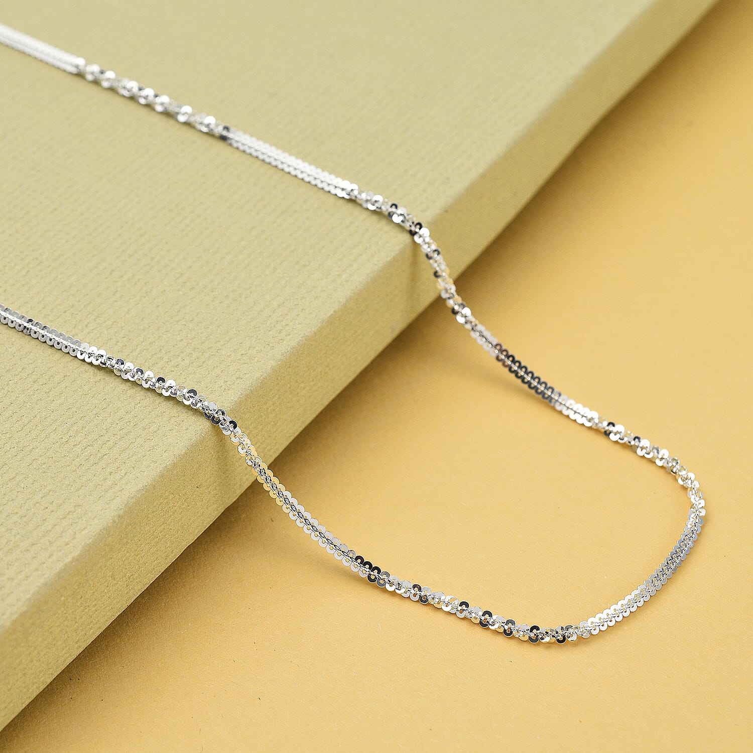 Vicenza Close Out- Sterling Silver Diamond Cut Rock Chain (Size - 30).