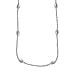 Vicenza Closeout - Sterling Silver Station Oval Necklace (Size - 18)