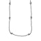 Vicenza Closeout - Sterling Silver Station Oval Necklace (Size - 18)
