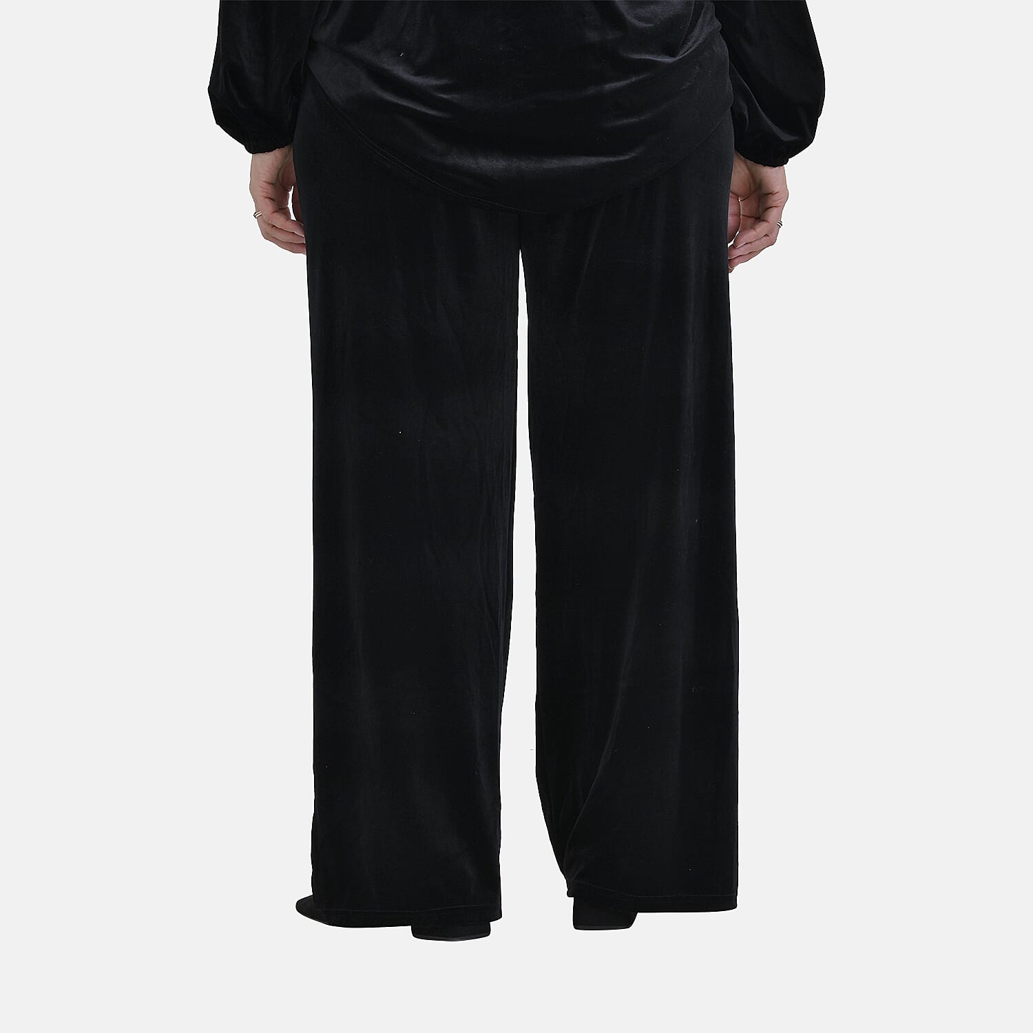 Black Velvet Trousers (Size M)