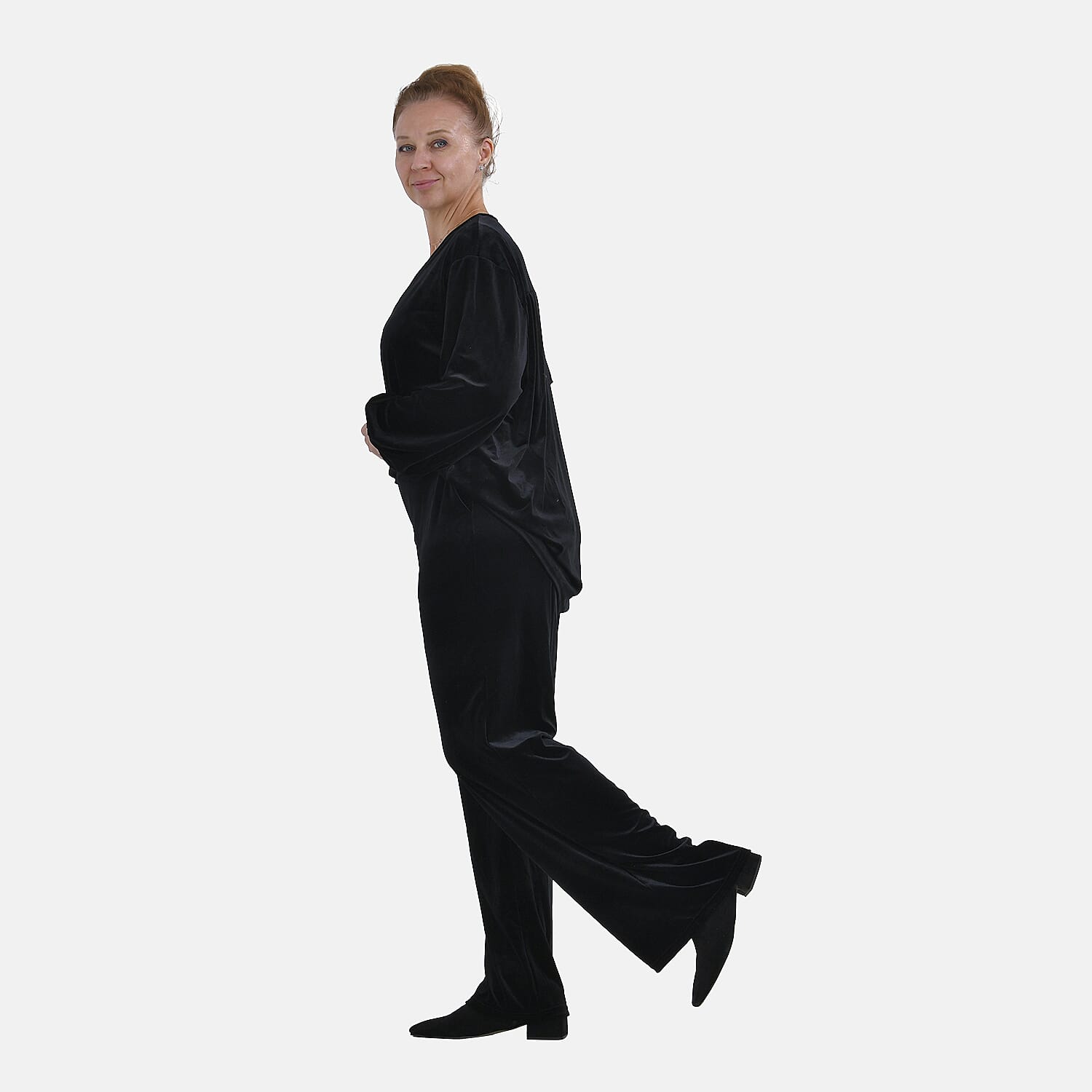 Black Velvet Trousers (Size XL)