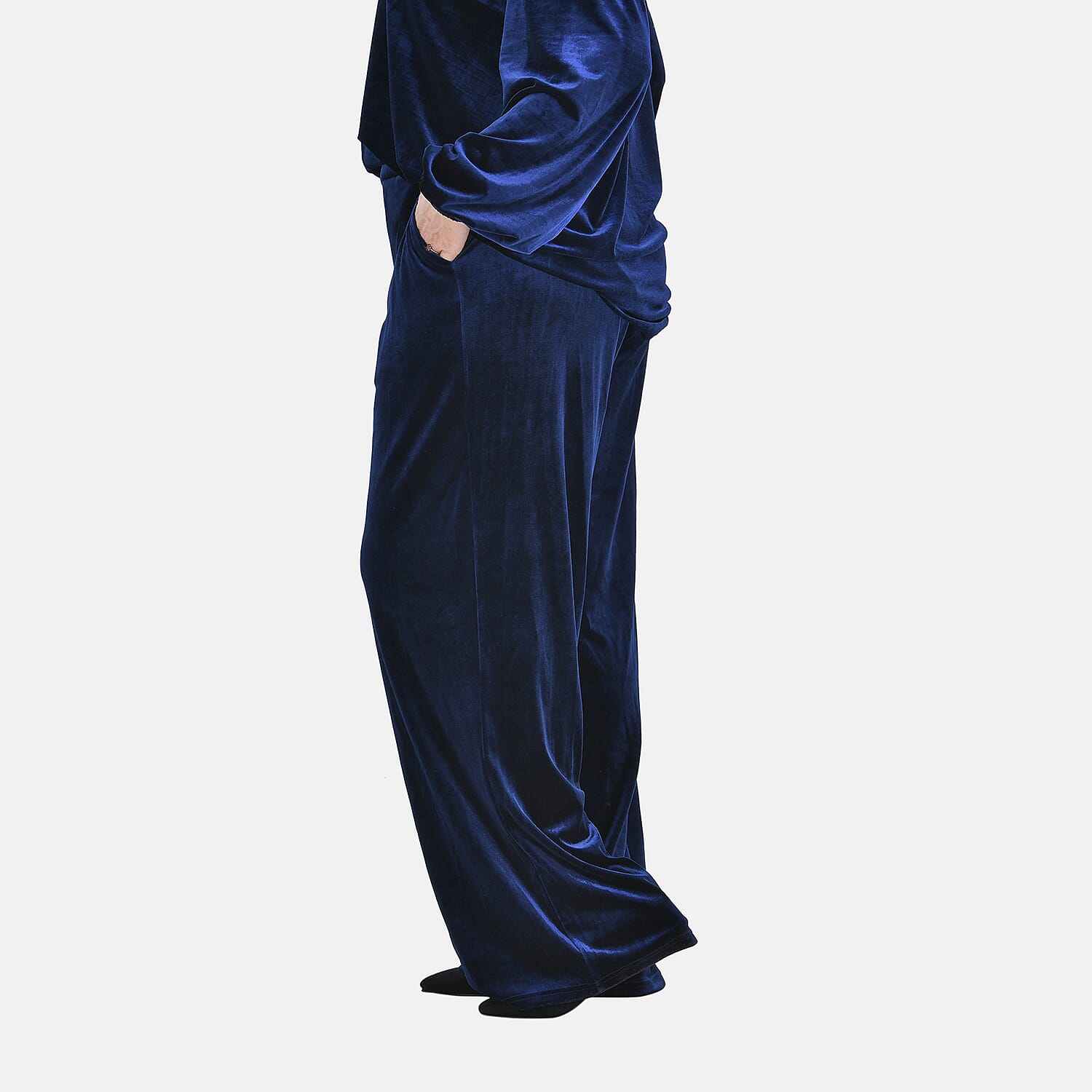 Blue Velvet Trousers (Size S)