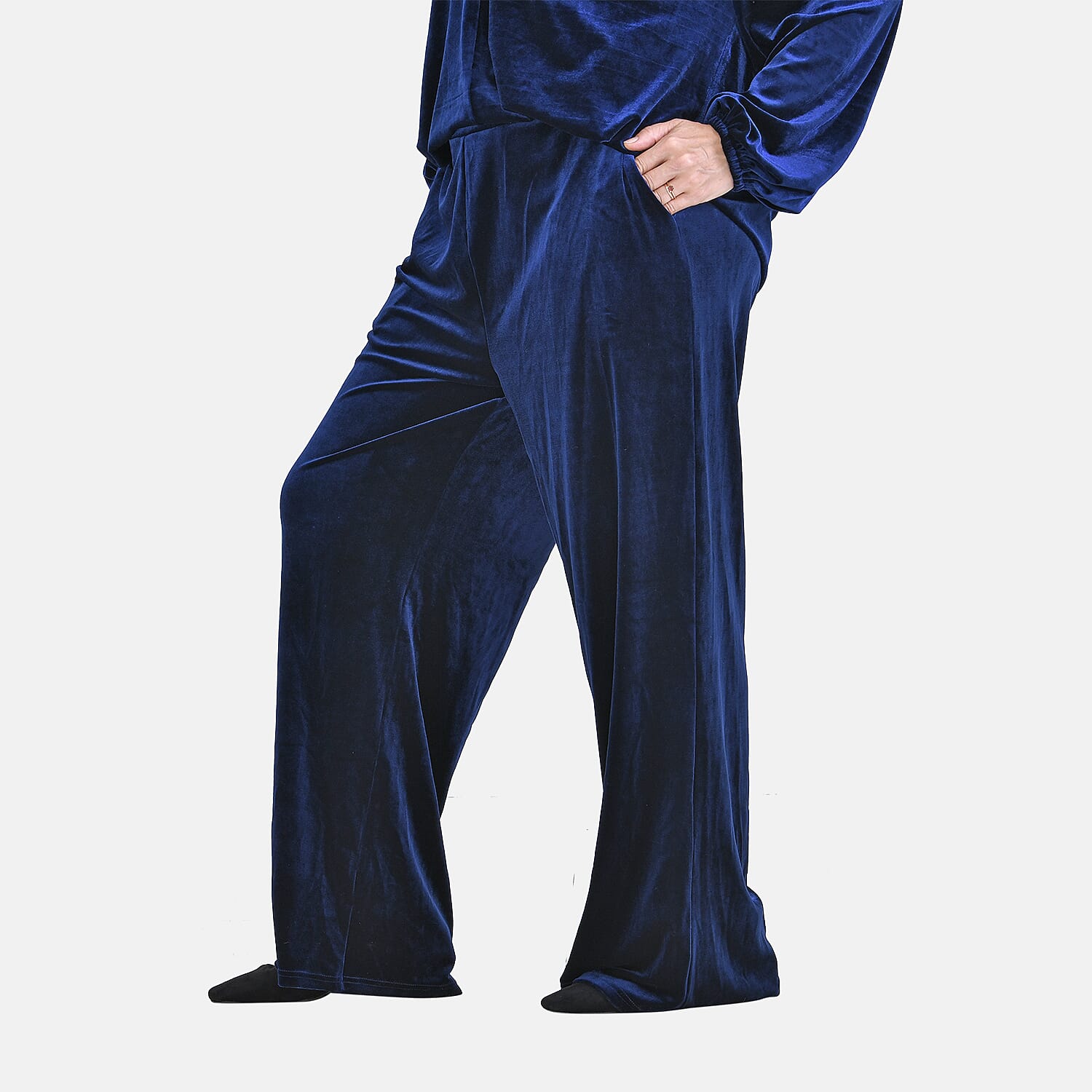 Blue Velvet Trousers (Size S)