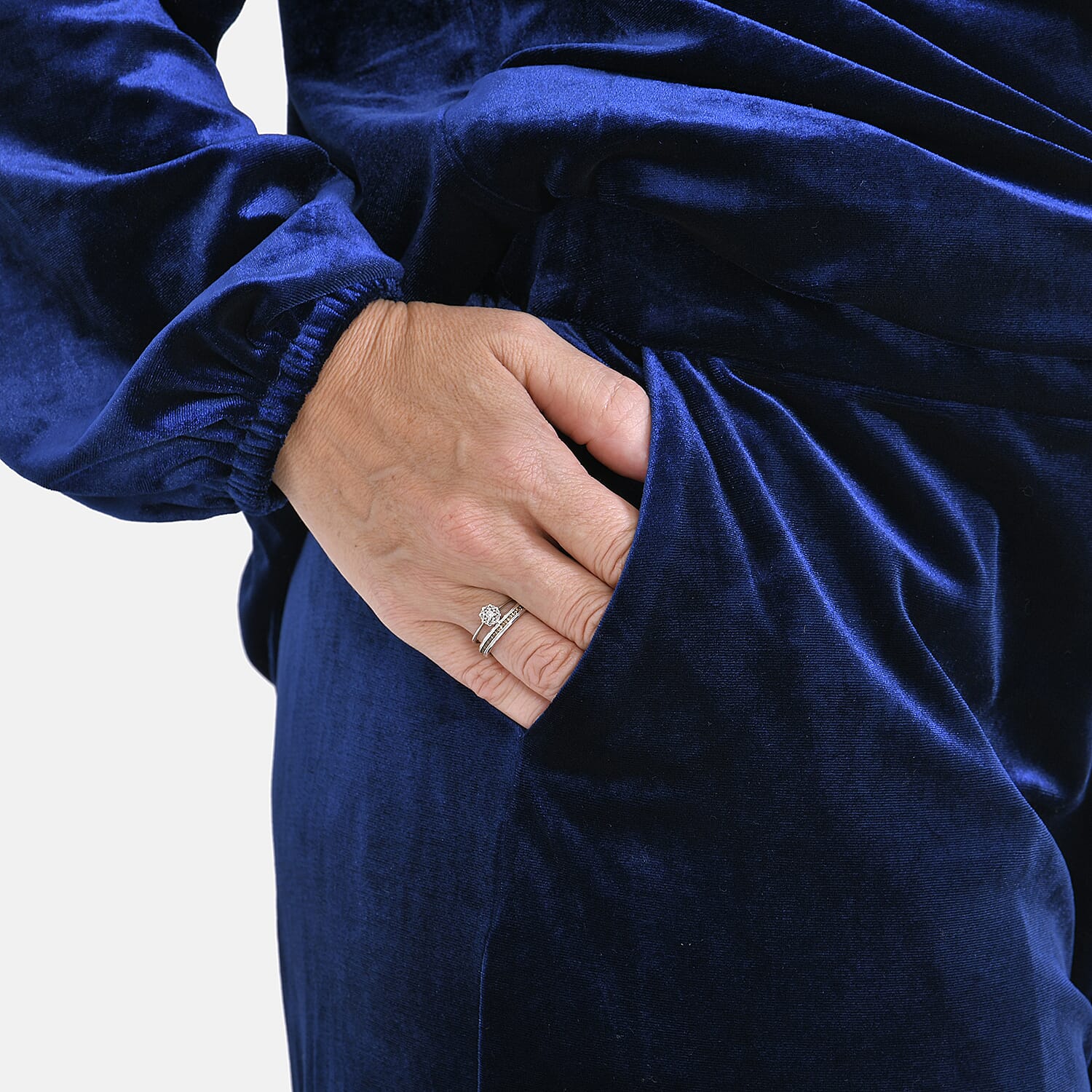 Tamsy Velvet Trousers - Black