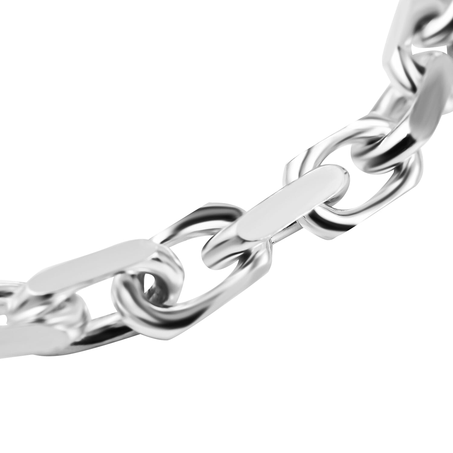 Italian Closeout Sterling Silver Cable Bracelet (Size - 7.5), Silver Wt. 15.50 Gms