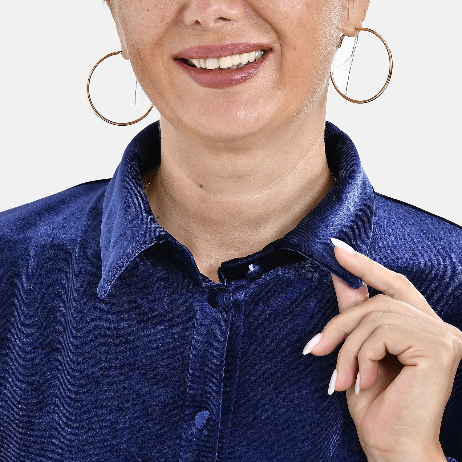 Tamsy Velvet Shirt - Black