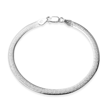 CloseOut Deal-Sterling Silver HerringBone Bracelet (Size - 7.5)