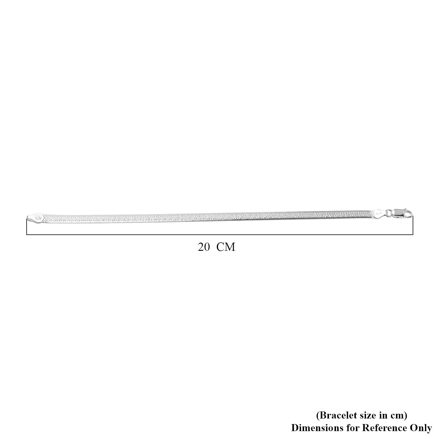 CloseOut Deal-Sterling Silver HerringBone Bracelet (Size - 7.5)