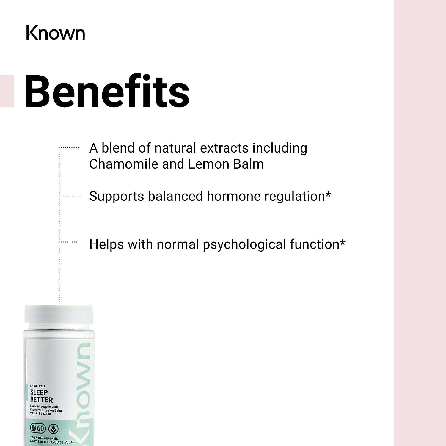 Known Sleep Better Vegan Gummies (Pack of 2)