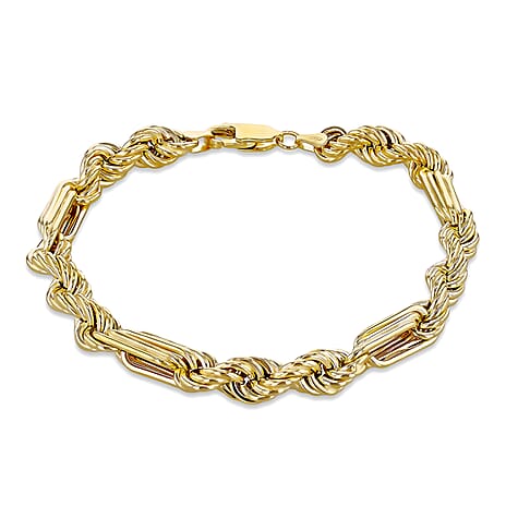 9K Yellow Gold  Bracelet (Size - 8),  Gold Wt. 8.1 Gms