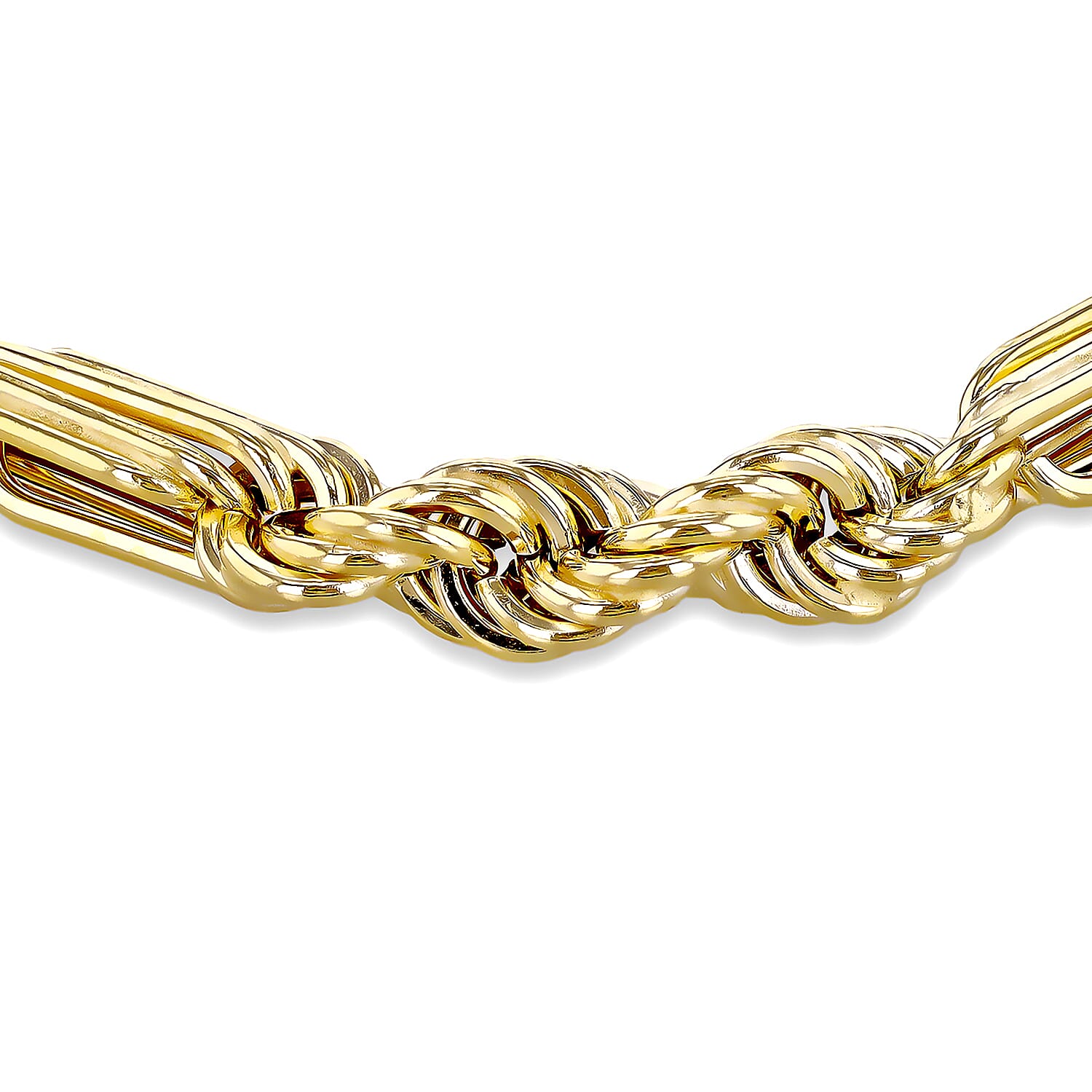 9K Yellow Gold  Bracelet (Size - 8),  Gold Wt. 8.1 Gms