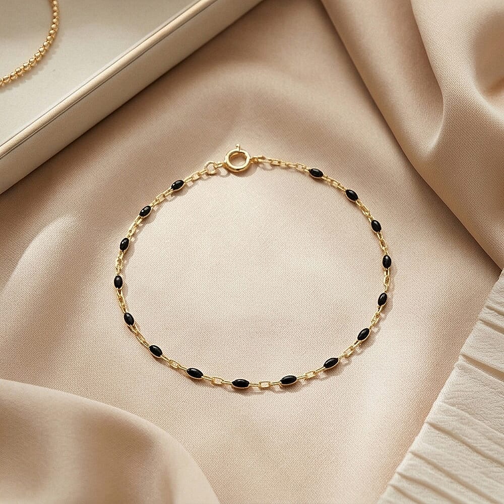 9K Yellow Gold  Bracelet (Size - 7),  Gold Wt. 0.32 Gms